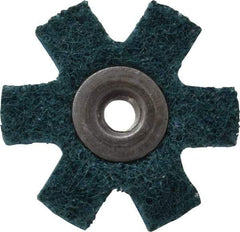 3M - 1-1/2" Diam Nonwoven Sanding Star - Very Fine Grade, Eyelet, 24,000 RPM - Americas Industrial Supply