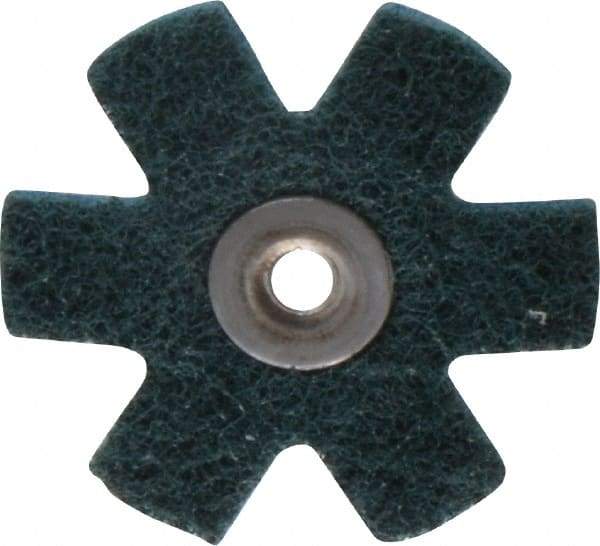 3M - 2" Diam Nonwoven Sanding Star - Very Fine Grade, Eyelet, 24,000 RPM - Americas Industrial Supply