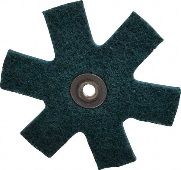 3M - 3" Diam Nonwoven Sanding Star - Very Fine Grade, Eyelet, 18,000 RPM - Americas Industrial Supply