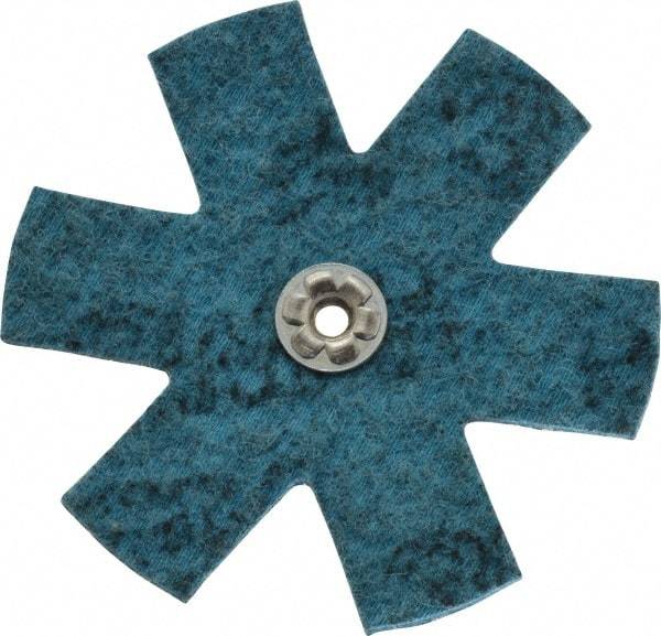3M - 4" Diam Nonwoven Sanding Star - Very Fine Grade, Eyelet, 18,000 RPM - Americas Industrial Supply