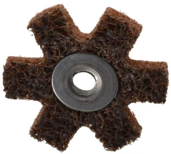 3M - 1-1/2" Diam Nonwoven Sanding Star - Coarse Grade, Eyelet, 24,000 RPM - Americas Industrial Supply