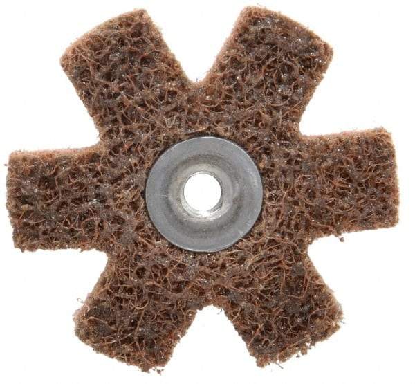 3M - 2" Diam Nonwoven Sanding Star - Coarse Grade, Eyelet, 24,000 RPM - Americas Industrial Supply