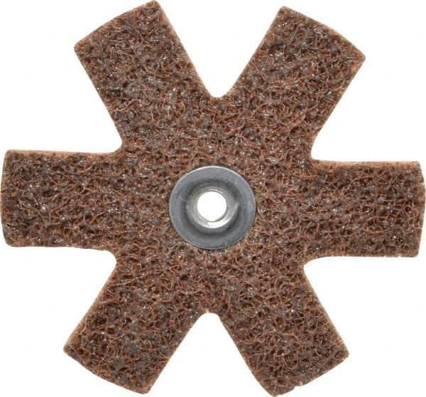 3M - 3" Diam Nonwoven Sanding Star - Coarse Grade, Eyelet, 18,000 RPM - Americas Industrial Supply