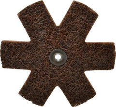 3M - 4" Diam Nonwoven Sanding Star - Coarse Grade, Eyelet, 18,000 RPM - Americas Industrial Supply