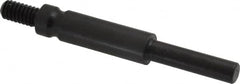 Made in USA - 1/4-20 Cross/Square Pad Mandrel - 3" Long x 1/4" Diam - Americas Industrial Supply