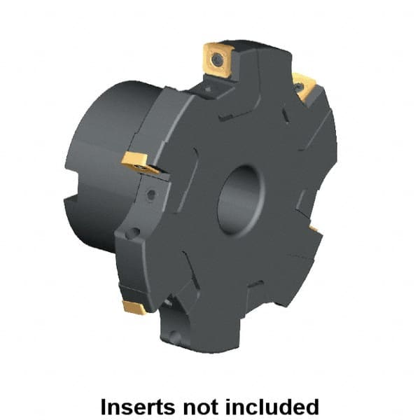 Kennametal - Shell Mount Connection, 0.359" Cutting Width, 1.2563" Depth of Cut, 125mm Cutter Diam, 1.2598" Hole Diam, 8 Tooth Indexable Slotting Cutter - KSSM Toolholder, SP.T 10T3.. Insert, Left Hand Cutting Direction - Americas Industrial Supply