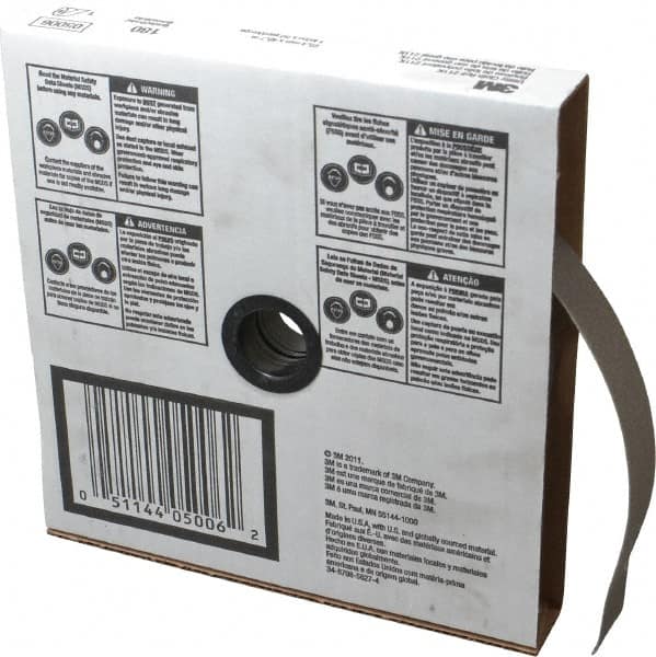 3M - 1" x 50 Yd 180 Grit Aluminum Oxide Cloth Roll - Very Fine Grade, J Weighted Backing - Americas Industrial Supply