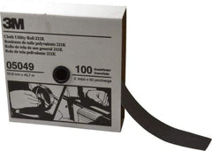 3M - 2" x 50 Yd 100 Grit Aluminum Oxide Cloth Roll - Fine Grade, J Weighted Backing - Americas Industrial Supply