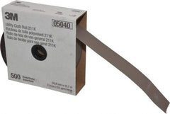 3M - 2" x 50 Yd 500 Grit Aluminum Oxide Cloth Roll - Super Fine Grade, J Weighted Backing - Americas Industrial Supply