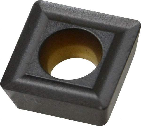 Kennametal - SPMT432 Grade KCPK30 Carbide Milling Insert - TiN/TiCN/Al2O3 Finish, 3/16" Thick, 1/2" Inscribed Circle, 0.79mm Corner Radius - Americas Industrial Supply