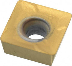 Kennametal - SPCT3125 LD2 Grade KC725M Carbide Milling Insert - TiN/TiCN/TiN Finish, 0.1563" Thick, 10mm Inscribed Circle, 0.8mm Corner Radius - Americas Industrial Supply