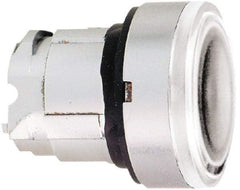 Schneider Electric - 22mm Mount Hole, Flush, Pushbutton Switch Only - Round, White Pushbutton, Nonilluminated, Momentary (MO) - Americas Industrial Supply