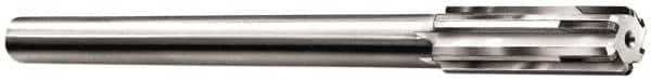 Made in USA - 0.657" Carbide-Tipped 6 Flute Chucking Reamer - Straight Flute, 9/16" Straight Shank, 2-1/4" Flute Length, 9" OAL - Americas Industrial Supply