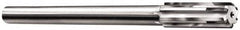 Made in USA - 0.657" Carbide-Tipped 6 Flute Chucking Reamer - Straight Flute, 9/16" Straight Shank, 2-1/4" Flute Length, 9" OAL - Americas Industrial Supply