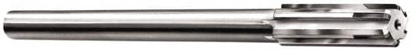 Made in USA - 0.659" Carbide-Tipped 6 Flute Chucking Reamer - Straight Flute, 9/16" Straight Shank, 2-1/4" Flute Length, 9" OAL - Americas Industrial Supply