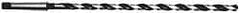Interstate - 17/64", 1MT 118° Point High Speed Steel Taper Shank Drill Bit - Oxide Finish, 12" Flute Length, 18" OAL, Spiral Flute, Series 502 - Americas Industrial Supply
