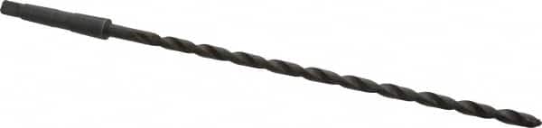 Interstate - 19/64", 1MT 118° Point High Speed Steel Taper Shank Drill Bit - Americas Industrial Supply