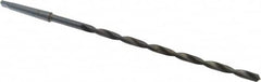 Interstate - 11/32", 1MT 118° Point High Speed Steel Taper Shank Drill Bit - Oxide Finish, 8" Flute Length, 12" OAL, Spiral Flute - Americas Industrial Supply
