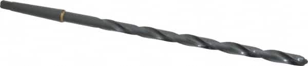 Interstate - 27/64", 1MT 118° Point High Speed Steel Taper Shank Drill Bit - Americas Industrial Supply