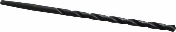 Interstate - 7/16", 1MT 118° Point High Speed Steel Taper Shank Drill Bit - Americas Industrial Supply