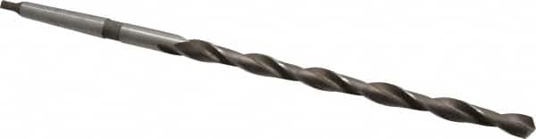 Interstate - 15/32", 1MT 118° Point High Speed Steel Taper Shank Drill Bit - Americas Industrial Supply