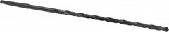 Interstate - 27/64", 1MT 118° Point High Speed Steel Taper Shank Drill Bit - Oxide Finish, 10" Flute Length, 15" OAL, Spiral Flute, Series 502 - Americas Industrial Supply