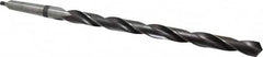 Interstate - 49/64", 2MT 118° Point High Speed Steel Taper Shank Drill Bit - Oxide Finish, 10" Flute Length, 15" OAL, Spiral Flute, Series 502 - Americas Industrial Supply