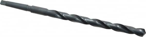 Interstate - 51/64", 2MT 118° Point High Speed Steel Taper Shank Drill Bit - Oxide Finish, 10" Flute Length, 15" OAL, Spiral Flute - Americas Industrial Supply