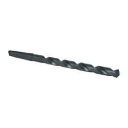 Interstate - 7/8", 3MT 118° Point High Speed Steel Taper Shank Drill Bit - Oxide Finish, 10" Flute Length, 15" OAL, Spiral Flute, Series 502 - Americas Industrial Supply