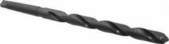 Interstate - 1", 3MT 118° Point High Speed Steel Taper Shank Drill Bit - Oxide Finish, 10" Flute Length, 15" OAL, Spiral Flute, Series 502 - Americas Industrial Supply