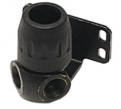 Transair - 1/2 & 1/4 Female NPT, 7/8" ID, Air Hose 90° Two Port Wall Bracket - 232 Max psi, 3-3/16" Long, Plastic - Americas Industrial Supply