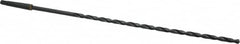 Interstate - 5/16", 1MT 118° Point High Speed Steel Taper Shank Drill Bit - Oxide Finish, 12" Flute Length, 18" OAL, Spiral Flute, Series 502 - Americas Industrial Supply