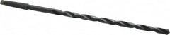 Interstate - 37/64", 2MT 118° Point High Speed Steel Taper Shank Drill Bit - Oxide Finish, 12" Flute Length, 18" OAL, Spiral Flute - Americas Industrial Supply
