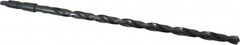 Interstate - 19/32", 2MT 118° Point High Speed Steel Taper Shank Drill Bit - Oxide Finish, 12" Flute Length, 18" OAL, Spiral Flute - Americas Industrial Supply