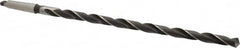 Interstate - 41/64", 2MT 118° Point High Speed Steel Taper Shank Drill Bit - Oxide Finish, 12" Flute Length, 18" OAL, Spiral Flute, Series 502 - Americas Industrial Supply