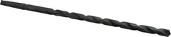 Interstate - 21/32", 2MT 118° Point High Speed Steel Taper Shank Drill Bit - Oxide Finish, 12" Flute Length, 18" OAL, Spiral Flute - Americas Industrial Supply