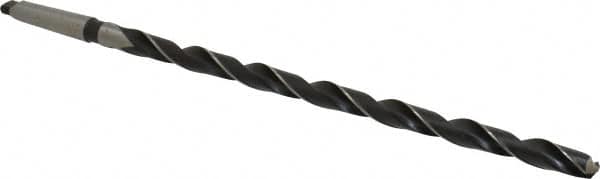 Interstate - 11/16", 2MT 118° Point High Speed Steel Taper Shank Drill Bit - Americas Industrial Supply