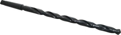 Interstate - 53/64", 3MT 118° Point High Speed Steel Taper Shank Drill Bit - Oxide Finish, 12" Flute Length, 18" OAL, Spiral Flute, Series 502 - Americas Industrial Supply
