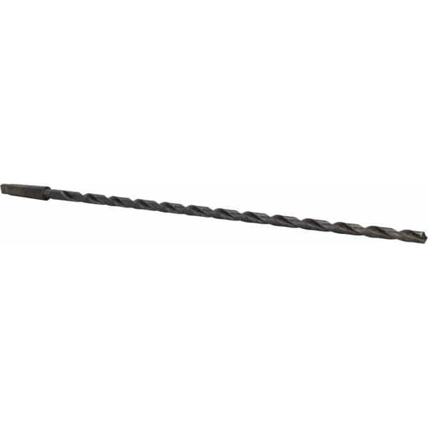 Interstate - 1/2", 2MT 118° Point High Speed Steel Taper Shank Drill Bit - Americas Industrial Supply