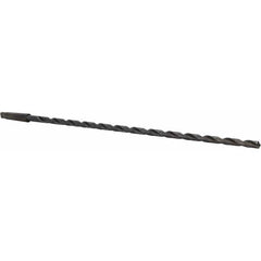 Interstate - 1/2", 2MT 118° Point High Speed Steel Taper Shank Drill Bit - Americas Industrial Supply