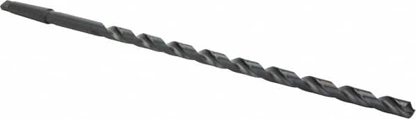 Interstate - 5/8", 2MT 118° Point High Speed Steel Taper Shank Drill Bit - Americas Industrial Supply