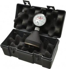 SPI - 1 to 2", 90 to 127° Included Angle, Internal Chamfer Gage - White Hardened Tool Steel (Plunger), 3 Blade & Conical Plunger, 0.002" Accuracy, 0.001" Graduation - Americas Industrial Supply