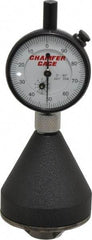 SPI - 1 to 2", 0 to 90° Included Angle, Internal Chamfer Gage - White Hardened Tool Steel (Plunger), 3 Blade & Conical Plunger, 0.001" Accuracy, 0.001" Graduation - Americas Industrial Supply