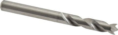 M.A. Ford - 7/32" Spiral Flute Solid Carbide Screw Machine Drill Bit - Bright Finish, Right Hand Cut, 1-1/16" Flute Length, 2-3/8" OAL, Standard Point, Straight Shank - Americas Industrial Supply