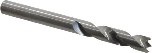 M.A. Ford - 15/64" Spiral Flute Solid Carbide Screw Machine Drill Bit - Bright Finish, Right Hand Cut, 1-1/8" Flute Length, 2-7/16" OAL, Standard Point, Straight Shank - Americas Industrial Supply