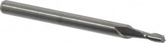 M.A. Ford - 5/64", 3/16" LOC, 1/8" Shank Diam, 1-1/2" OAL, 2 Flute, Solid Carbide Square End Mill - Single End, Uncoated, Spiral Flute, 30° Helix, Centercutting, Right Hand Cut, Right Hand Flute, Series 121 - Americas Industrial Supply