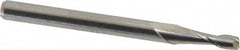 M.A. Ford - 3/32", 9/32" LOC, 1/8" Shank Diam, 1-1/2" OAL, 2 Flute, Solid Carbide Square End Mill - Single End, Uncoated, Spiral Flute, 30° Helix, Centercutting, Right Hand Cut, Right Hand Flute, Series 121 - Americas Industrial Supply