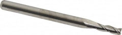 M.A. Ford - 3/32", 9/32" LOC, 1/8" Shank Diam, 1-1/2" OAL, 3 Flute, Solid Carbide Square End Mill - Single End, Uncoated, Spiral Flute, 30° Helix, Centercutting, Right Hand Cut, Right Hand Flute, Series 116 - Americas Industrial Supply
