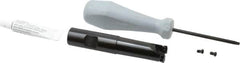 Tungaloy - 3/4" Cut Diam, 0.06" Max Depth, 3/4" Shank Diam, Weldon Shank Indexable High-Feed End Mill - Screw Holding Method, WPM. 05H3.. Insert, EXP Toolholder - Americas Industrial Supply