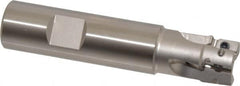 Tungaloy - 3/4" Cut Diam, 0.429" Max Depth of Cut, 3/4" Shank Diam, 3.54" OAL, Indexable Square Shoulder End Mill - ASMT 11T3.. Inserts, Weldon Shank, 90° Lead Angle - Americas Industrial Supply